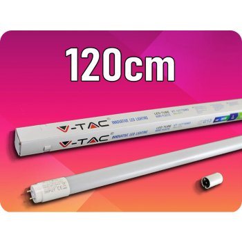 V-tac LED trubice T8 18W 120 CM G13 NANO PLAST 1700 LMTeplá bílá