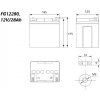 Olověná baterie fgFORTE FG12280 12V 28Ah