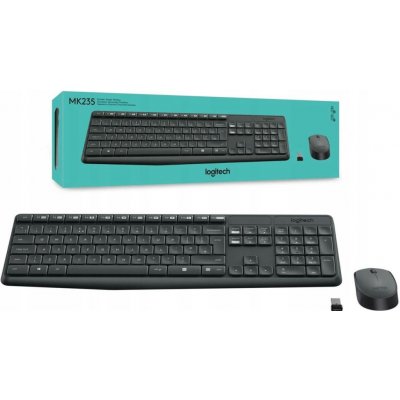 Logitech MK235 Wireless Keyboard Mouse Combo 920-007931 – Zboží Živě