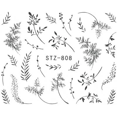 Starnails Vodolepky na nehty Flowers STZ-808 – Hledejceny.cz