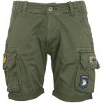 Alpha Industries kalhoty krátké Crew short Patch olivová tmavá – Zboží Dáma