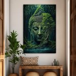 Dřevěný obraz Buddhy - Zrozený z lesa | DUBLEZ – Zboží Mobilmania