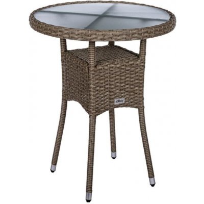 Stilista 90807 Zahradní polyratanový stolek, 60 x 75 cm, krémový
