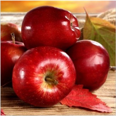 Ubrousek 33x33cm Červená jablíčka