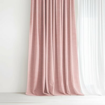 Goldea dekorační závěs peru - pudrově růžový 140x135 cm – Hledejceny.cz