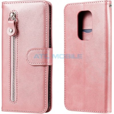 Pouzdro Book Motorola Moto G9 Play, E7 Plus Fashion Calf Zipper Rose zlaté – Zbozi.Blesk.cz