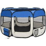 zahrada-XL Skládací ohrádka pro psy s taškou modrá 90 x 90 x 58 cm – Zbozi.Blesk.cz