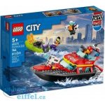 LEGO® City 60373 Hasičská záchranná loď a člun – Zboží Živě