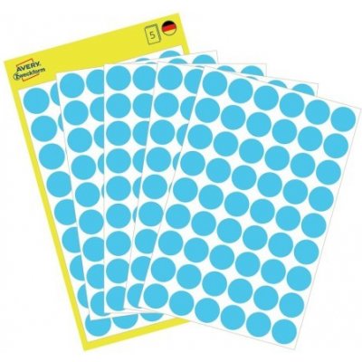 Avery Zweckform 3142 etikety 12mm 5 ks modré – Zboží Dáma