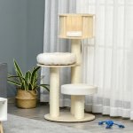 PawHut škrabadlo s jeskyní 122 cm – Zboží Dáma