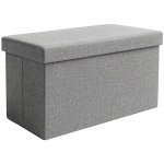 Ruhhy 26131 Taburet s úložným prostorem 76 × 38 × 38 cm, šedý – Zbozi.Blesk.cz