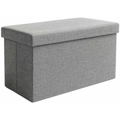 Ruhhy 26131 Taburet s úložným prostorem 76 × 38 × 38 cm, šedý – Zbozi.Blesk.cz