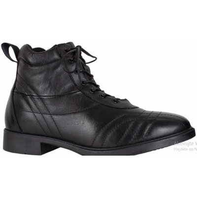 Kentaur Jezdecké kožené boty pérka COMFORT Černá – Zboží Mobilmania