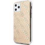 Pouzdro Guess 4G Glitter iPhone 11 zlaté – Zboží Mobilmania