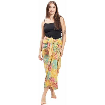 Sarong BALI BATIK žlutý IX. – Zbozi.Blesk.cz