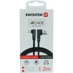 Swissten 71527700 Arcade USB/Lightning, 1,2m, černý – Hledejceny.cz