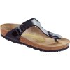 Dámské žabky a pantofle Birkenstock Gizeh Black lack