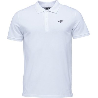 4F polo shirt pánské polo triko bílá – Zbozi.Blesk.cz
