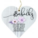Bohemia Gifts Dřevěné vonítko do prádla srdce Pro babičku 1 ks – Hledejceny.cz
