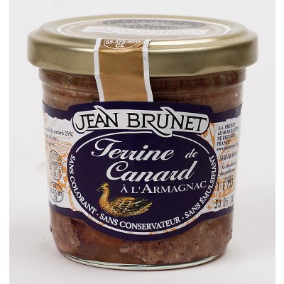 Jean Brunet Kachní terina s Armagnacem 90g – Zboží Dáma