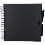 WEST DESIGN PRODUCTS LIMITED West Design Album kroužkové se stuhou 20,5 × 20,5 cm (200 g/m2, 42 listů) - černé – Zboží Živě