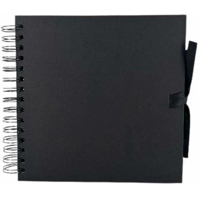 WEST DESIGN PRODUCTS LIMITED West Design Album kroužkové se stuhou 20,5 × 20,5 cm (200 g/m2, 42 listů) - černé – Zboží Živě