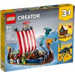 LEGO® Creator 31132 Vikingská loď a mořský had – Hledejceny.cz