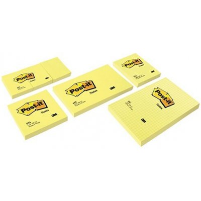 Samolepicí blok poznámkových lístků 3M Post-it LP6533S 38 × 50 mm, žlutý, 3 × 100 bloků/balení 1262406 – Hledejceny.cz