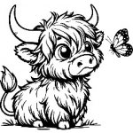 samolepka Horská kravička & motýlí filozofie – Zboží Mobilmania