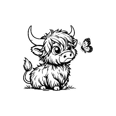 samolepka Horská kravička & motýlí filozofie – Zboží Mobilmania