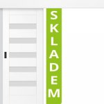 ERKADO Posuvné dveře na stěnu Magnólie 1 Sněhobílá Greko 80 x 197 cm – Sleviste.cz