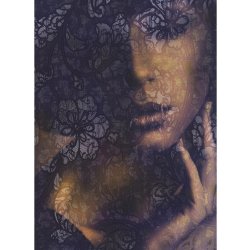 Komar XXL2-012 Vliesová fototapeta Lace dívka rozměry 184x248 cm