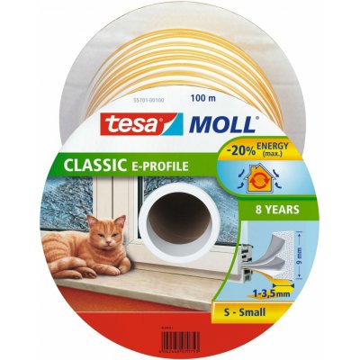 Senzačne Těsnění tesamoll® profil E, 9 mm, bílé, 100 m ST2211203 – Zboží Mobilmania