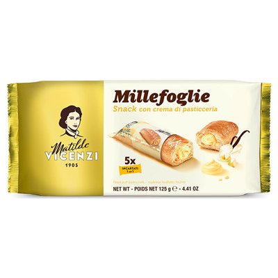 Vicenzi Millefoglie s vanilkovým krémem crema di pasticcera 5 x 25 g – Zboží Dáma