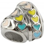 Korálek emailové srdce z chirurgické oceli JK 854-1 – Hledejceny.cz