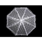 Svatební krajkový vystřelovací deštník bílý – Hledejceny.cz