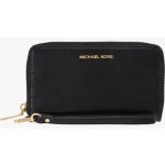 Michael Kors Jet set travel LG FLAT MF PHONE CASE dámská kožená peněženka černá – Sleviste.cz