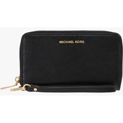 Michael Kors Jet set travel LG FLAT MF PHONE CASE dámská kožená peněženka černá