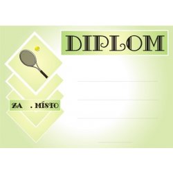 Tenis diplom A4 č.52