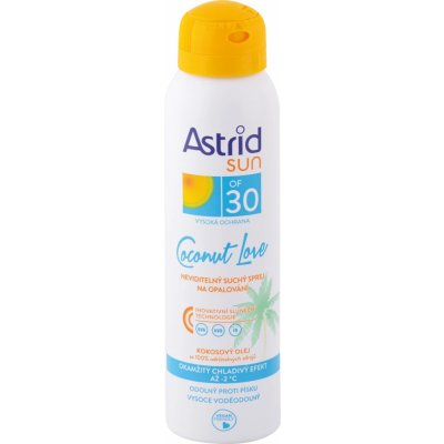 Astrid Sun Coconut Love SPF30 neviditelný suchý spray na opalování 150 ml – Zboží Mobilmania