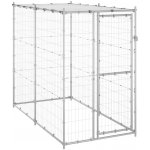 vidaXL Venkovní psí kotec pozinkovaná ocel se střechou 110 x 220 x 180 cm – Zboží Dáma