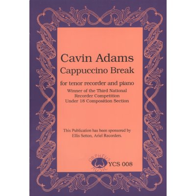 Adams, Cavin: Cappuccino Break tenorová zobcová flétna a klavír – Zboží Mobilmania
