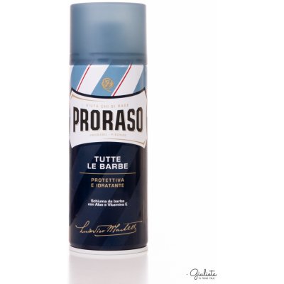 Proraso Blue pěna na holení s hydratačním účinkem Aloe and Vitamin E 400 ml – Zboží Mobilmania