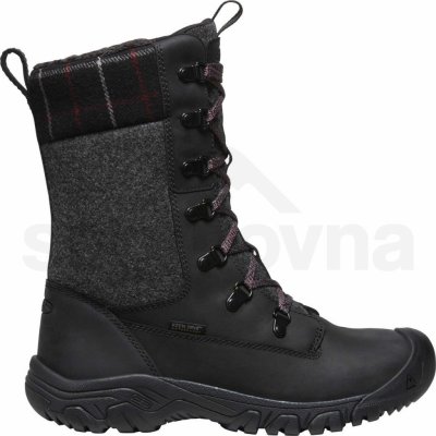 Keen Greta Tall Boot Wp Women black/black plaid – Zboží Mobilmania