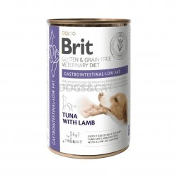 Brit Veterinary Diet Dog Gluten & Grain free Gastrointestinal Low Fat Tuna with Lamb 12 x 400 g