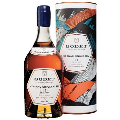 Godet Single Cru 15y Grande Champagne 40% 0,7 l (tuba) – Zboží Dáma