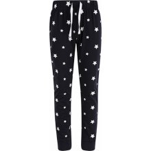 SF Minni Pohodlné dětské pyžamové kalhoty na doma s proužky / hvězdičkami bílé hvězdičky