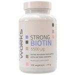 NutriWorks Strong Biotin 5500µg 120 kapslí – Hledejceny.cz