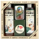 Bohemia Gifts Pivrnec gel 250 ml + šampon 250 ml + mýdlo 70 g + button dárková sada – Zbozi.Blesk.cz