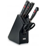 Wusthof Sada nožů s černým blokem sekáčkem ocílkou a nůžkami Classic 6 ks – Sleviste.cz